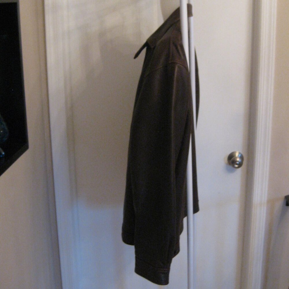 Vintage Ralph Lauren Polo Lambskin Men’s Leather Jacket Brown Size Large - Picture 6 of 11
